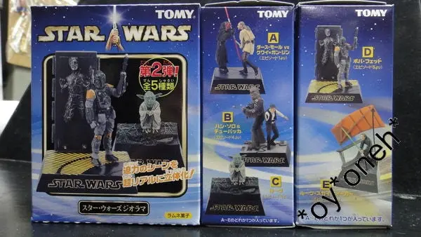 Tomy 魯卡斯影業 星球大戰 場景第二彈 達斯魔 對 魁剛金 漢蘇奴 與 朱兒 尤達 波巴費特 天行者盧克 Lucasfilm Star Wars Diorama Part.2 Darth Maul Vs Qui-Gon Jinn Han Solo &Amp; Chewbacca Yoda Boba Fett Luke Skywalker (Buy-64246-Spk店) 1141139621 1