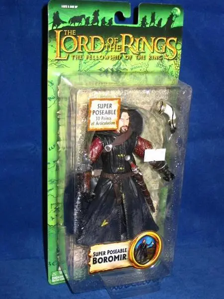 Toy Biz 魔戒 魔戒現身 波羅莫 Lord Of The Rings Fellowship Of The Ring Super Poseable Boromir (Lotr-81488) B26277119 1