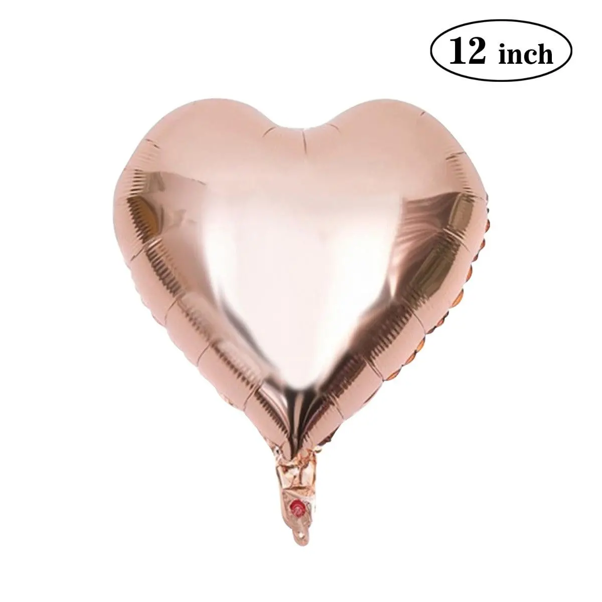 Partycorp 12 Inch Rose Gold Heart Foil Balloon, 1 Pc 1