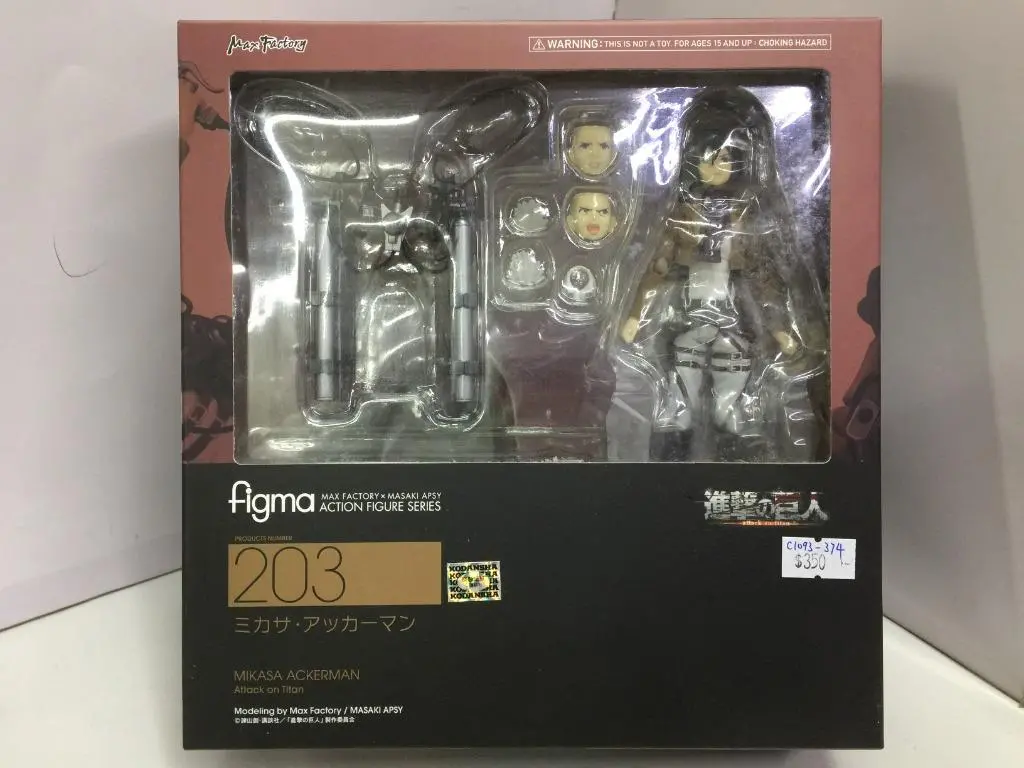 Max Factory X Masaki Apsy Figma 203 Mikasa Ackerman Attack On Titan 進擊之巨人 (06300) (C1093-374) 1
