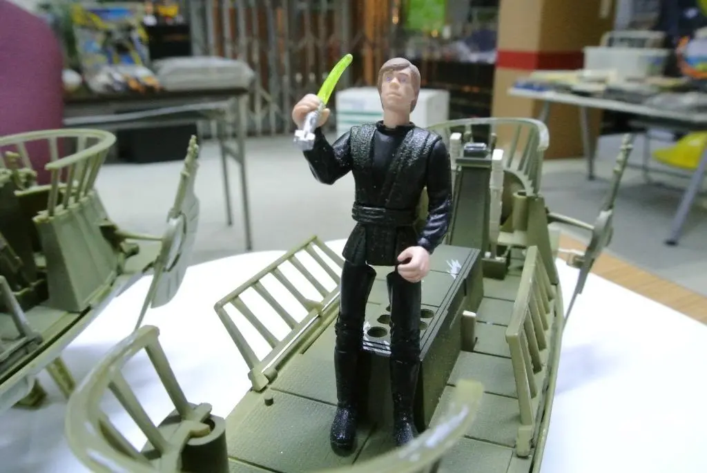 Hasbro Star Wars Prototype Factory Sample Test Shot Tatooine Skiff Potf With Regular Luke  Skywalker Set Of 3 1