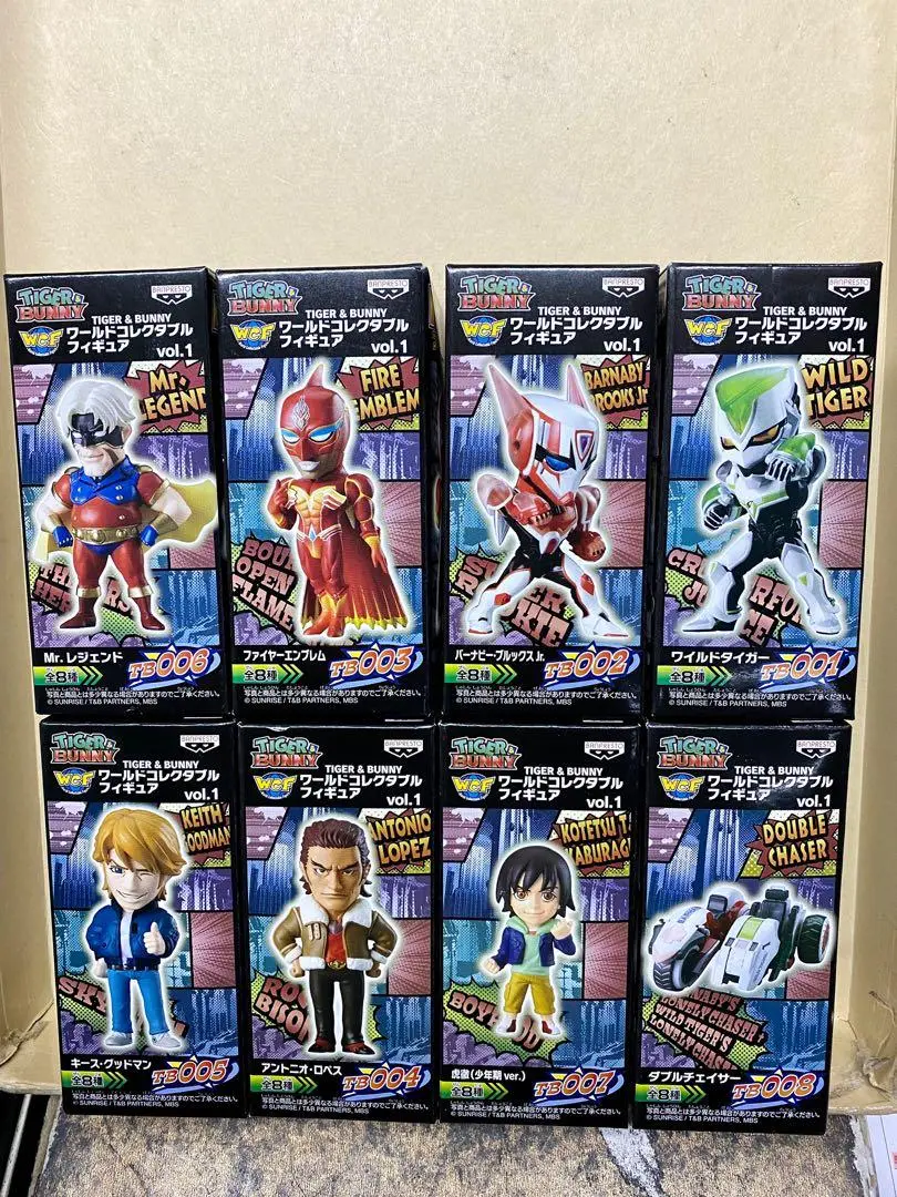 Banpresto Tb001-Tb008 Tiger & Bunny Wcf Vol.1 全8種 （Piu-100) 1