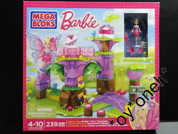 Mega Bloks 80258 芭比 芭娃娃 花仙子的樹屋 Barbie Build'n Play Fairy Treehouse (Piu/Kw24-105) 1139390171 1