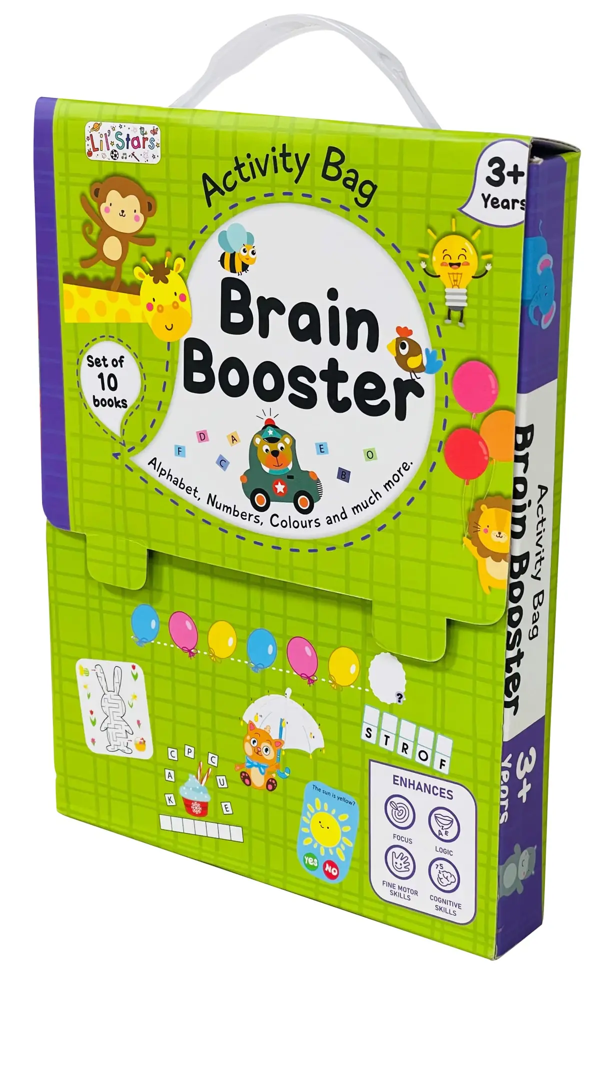 Pegasus Brain Booster Activity Bag - 10 Books Set For Children 1