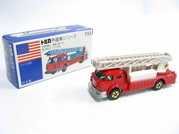 Vintage Tomica F33 外國車 Usa - American Ladder Chief Made In Japan Rare (Piu20) 1