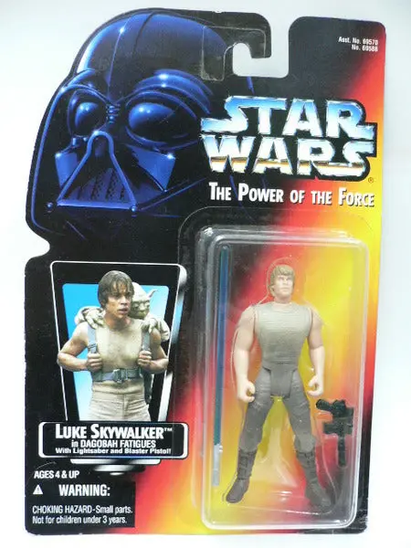 Kenner 星球大戰 Star Wars Power Of The Force Luke Skywalker In Dagobah Fatigues With Long Lightsaber And Blaster Pistol 69588 1117264828 1