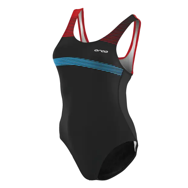 Orca Womens Swimsuit Blue Red 1