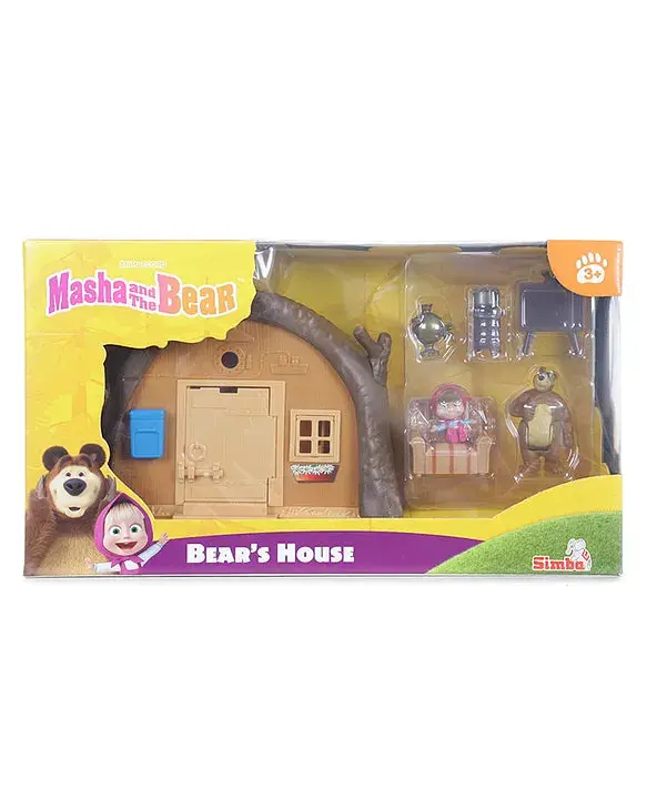 Simba Masha And The Bear Bear`S House Playset For Ages 3+ 1