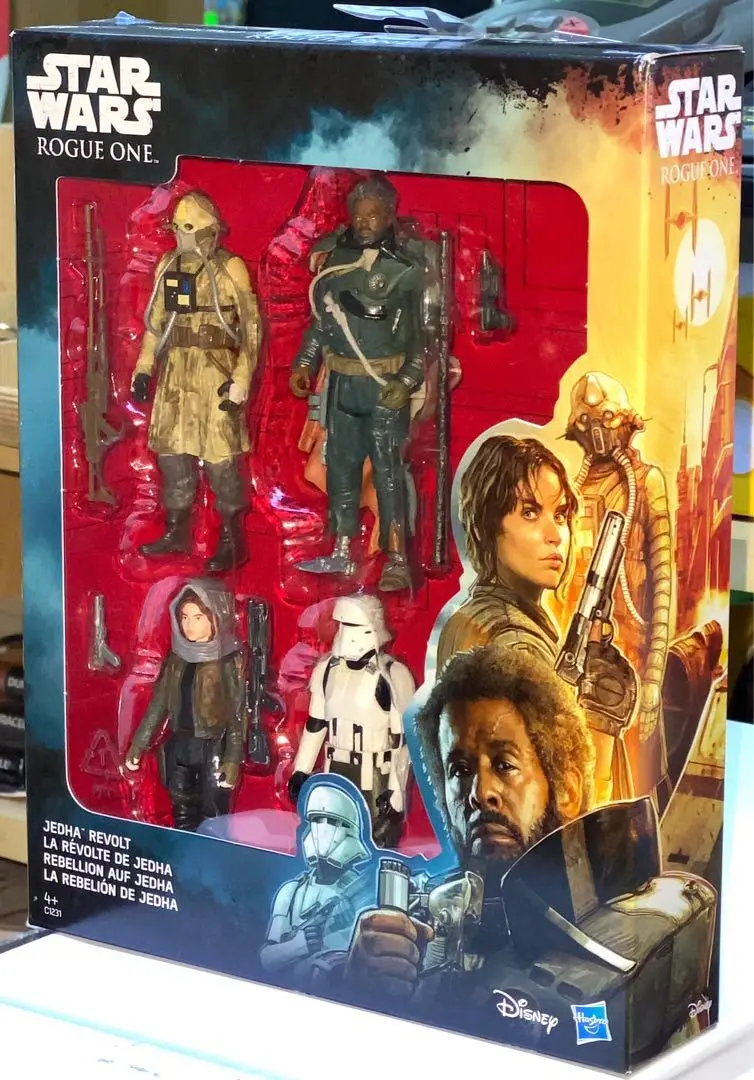 Hasbro Star Wars 星球大戰 Rogue One 3.5” Series Figures 36314 Jedha Revolt Sergeant Jyn Erso Imperial Hovertank Pilot Edrio Two Tubes Saw Gerrera (Man-573 L) 1