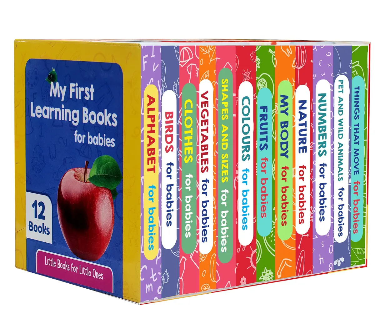 Pegasus My First Learning Board Books For Babies - Boxset Of 12 Board Books For Kids 1