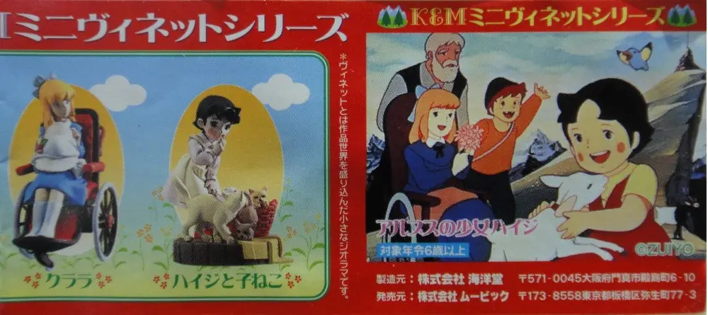 Kaiyodo K&Amp;M 海洋堂 飄零燕 阿爾卑斯的少女 Hedi Girl Of The Alps Clear Ver Gashapon 透明版 全5種 扭蛋 (Piu-50) B30098174 1