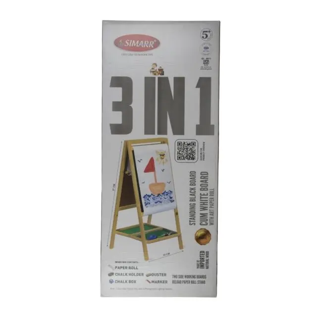 Simarr 3 In 1 Standing Black Board For Kids Ages 5 Years And Up 1