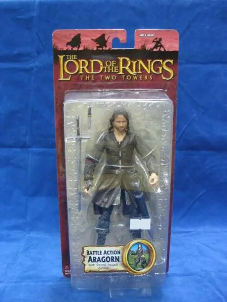 Toy Biz 魔戒 雙城奇謀 亞拉岡 Lord Of The Rings Two Towers Battle Action Aragorn With Sword Attack Action (Lotr-81568) 1132756240 1