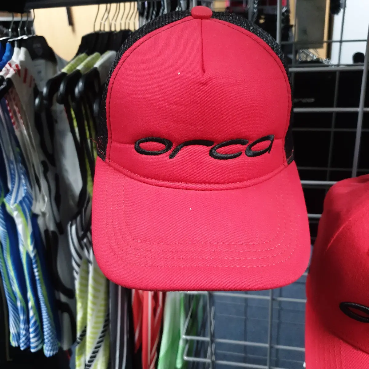 Orca Foam Trucker Cap Bk/Rd 1