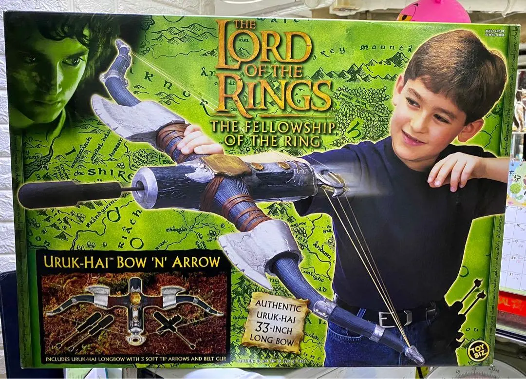 Toy Biz 81056 魔戒首部曲 魔戒現身 強獸人 弓箭玩具套裝 The Lord Of The Rings The Fellowship Of The Ring Uruk-Hai Bow And Arrow Set (Lotr 店/Sa) 特價發售 1