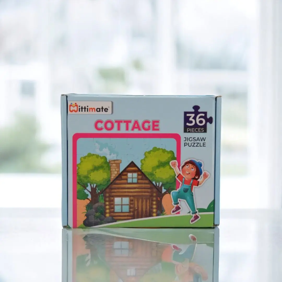 Mittimate Cottage House Jigsaw Puzzle – 36-Piece Cardboard Puzzle For Kids (Ages 4-6) | Fun, Learning & Perfect Birthday Gift 1
