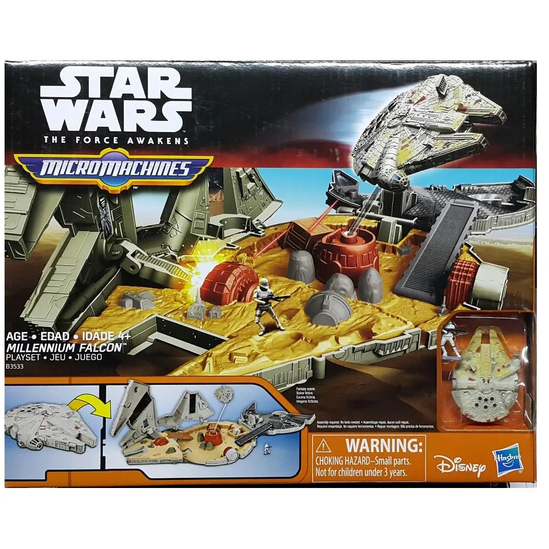 Hasbro Star Wars The Force Awakens Micromachines Millennium Falcon Playset 星球大戰 原力覺醒 千歲鷹 34725 (Piu/Kw217a-99) L 1