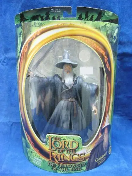Toy Biz 魔戒 魔戒現身 灰袍甘道夫 Lord Of The Rings Fellowship Of The King Gandalf The Grey With Light-Up Staff Action (Lotr-81022) B5644366 1