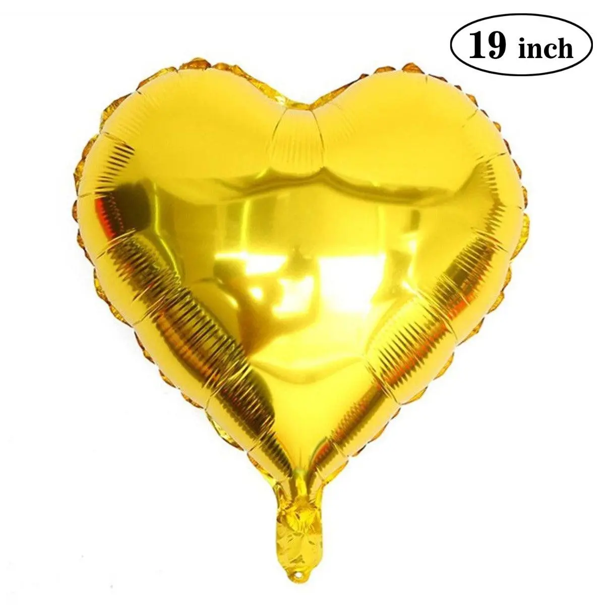 Partycorp 19 Inch Gold Heart Foil Balloon, 1 Pc 1