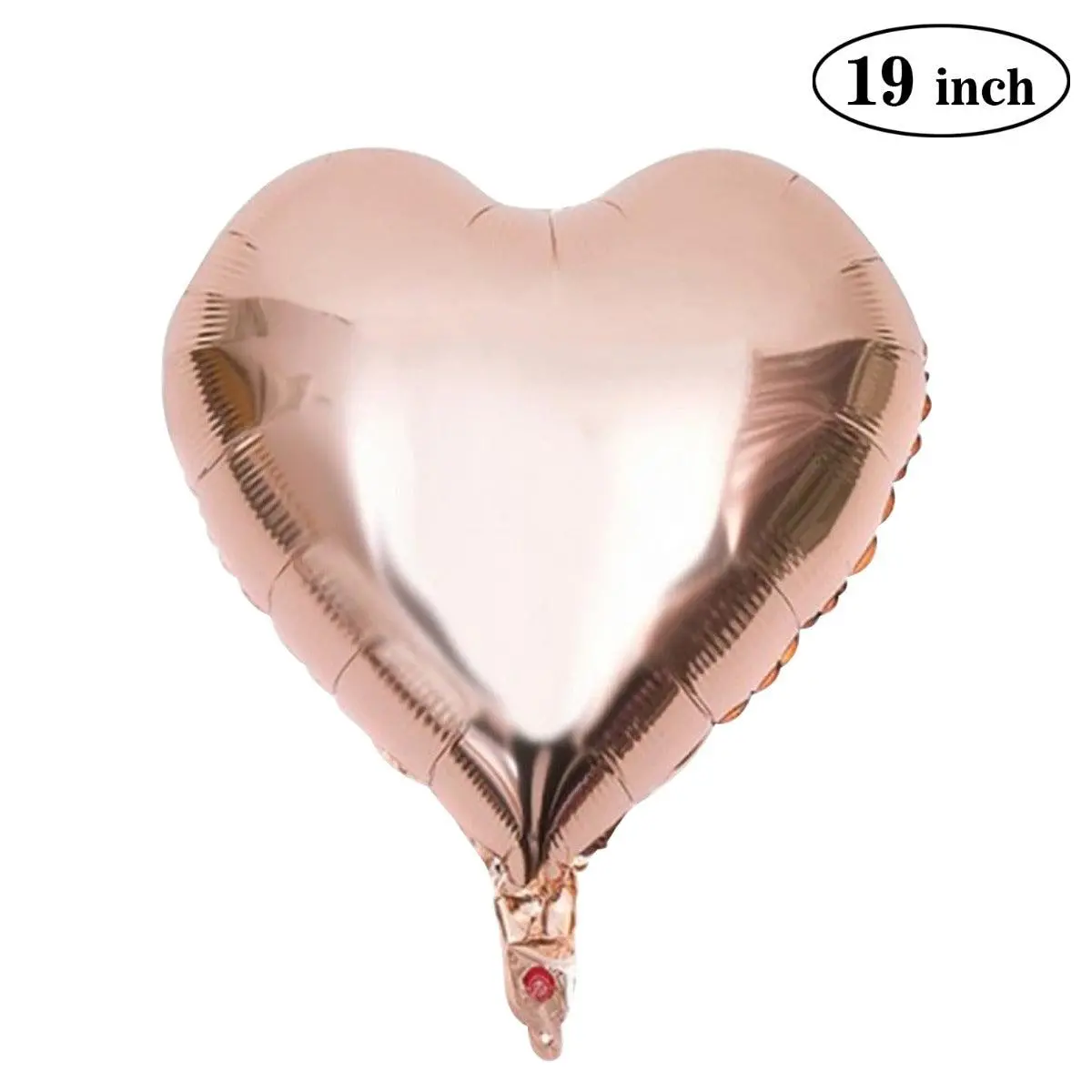 Partycorp 19 Inch Rose Gold Heart Foil Balloon, 1 Pc 1