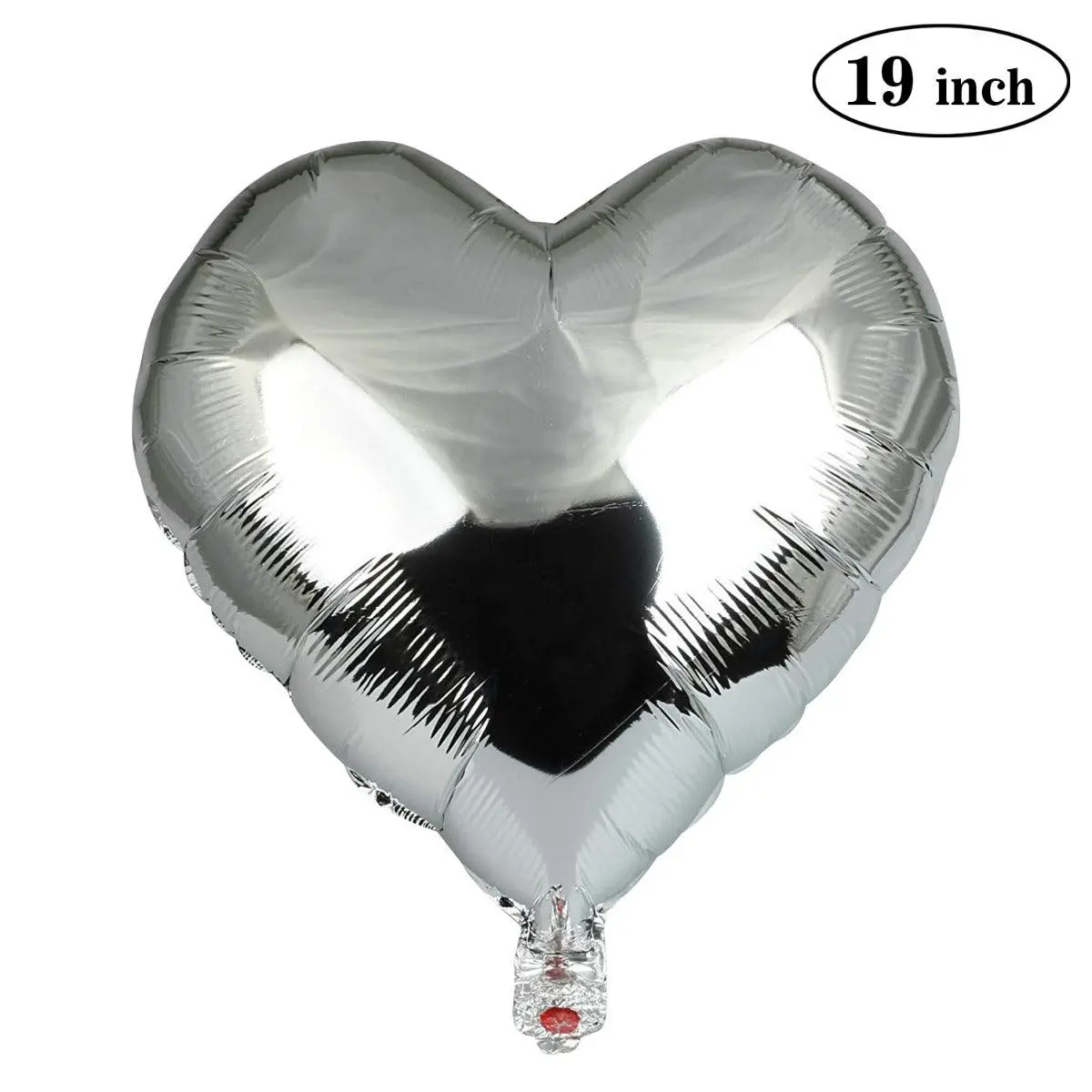 Partycorp 19 Inch Silver Heart Foil Balloon, 1 Pc 1