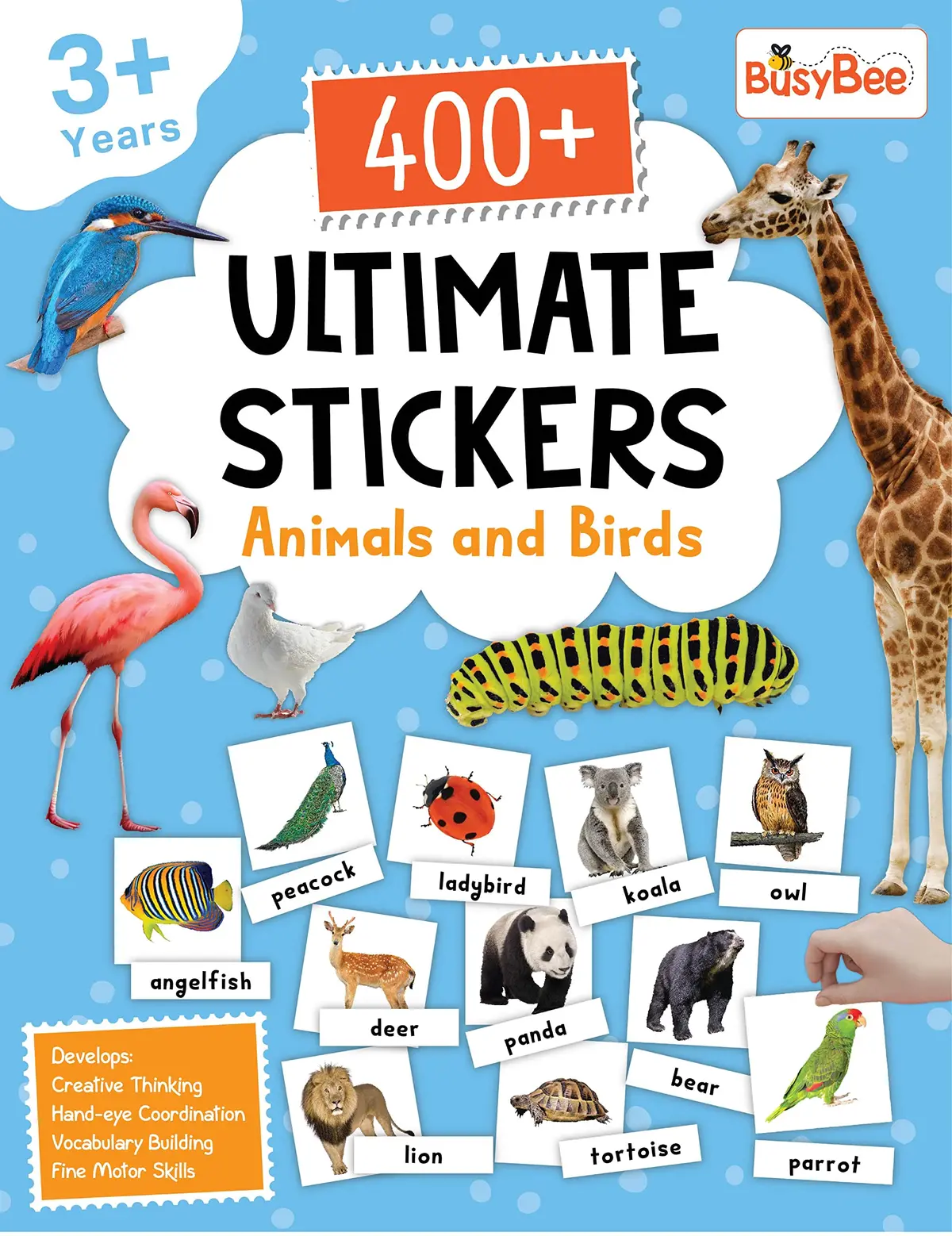 Pegasus 400+ Ultimate Stickers Book - Animals And Birds For 3+ Years Kids 1