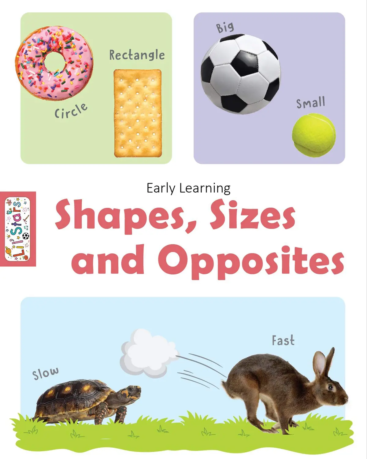 Pegasus Early Learning Shapes, Sizes & Opposites - Board Book 1