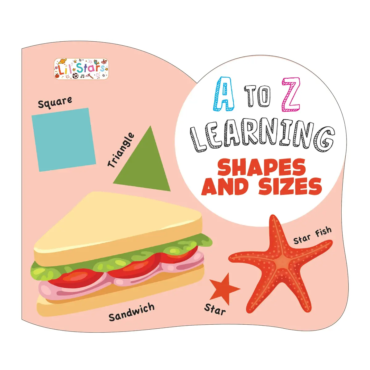 Pegasus A To Z Shapes And Sizes Early Learning Board Book For Kids Children 1