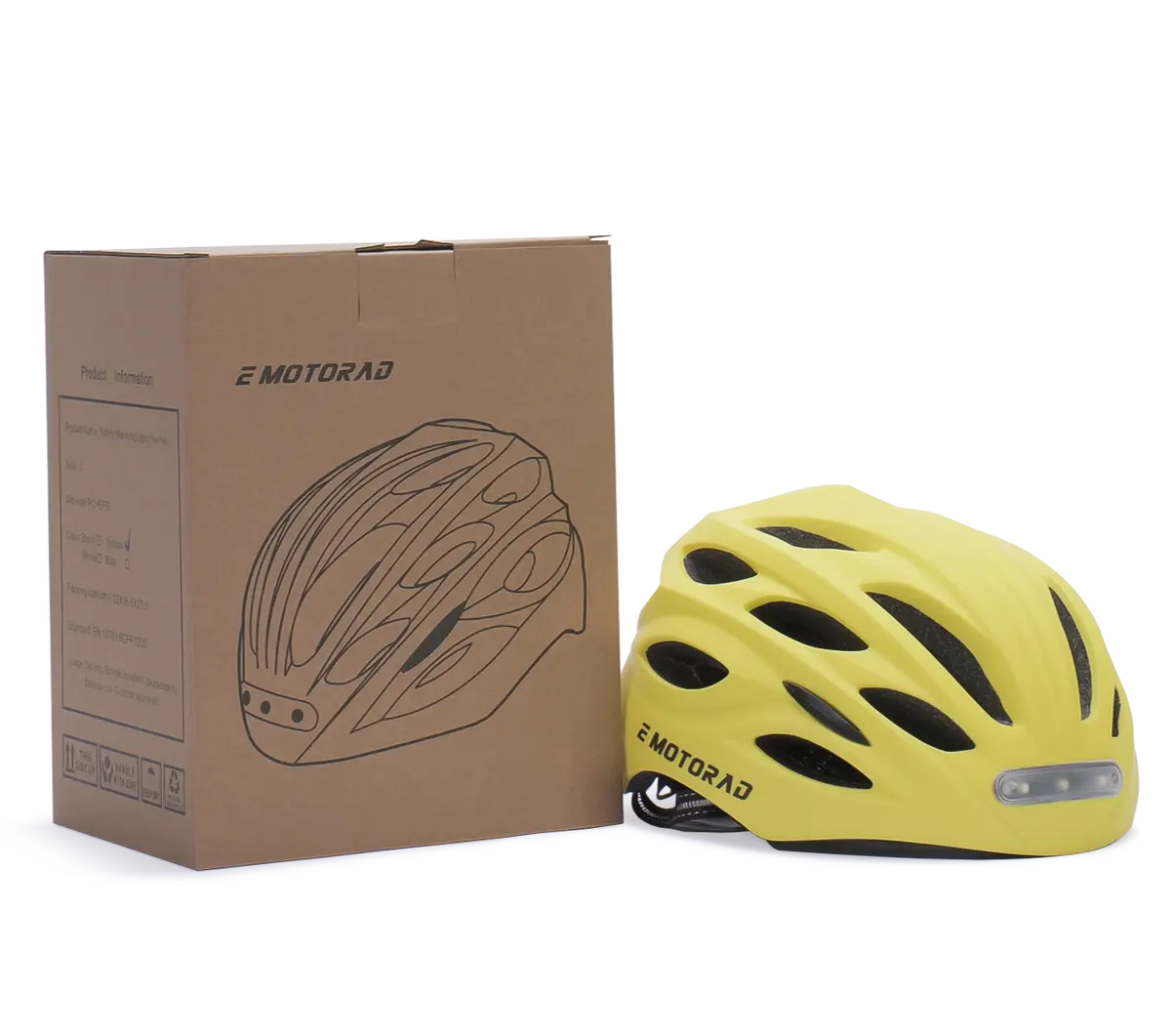 Emotorad Beacon Helmet - Adjustable Cycle Helmet With Front And Back Led Safety Light For Ages 12 Years And Above 1