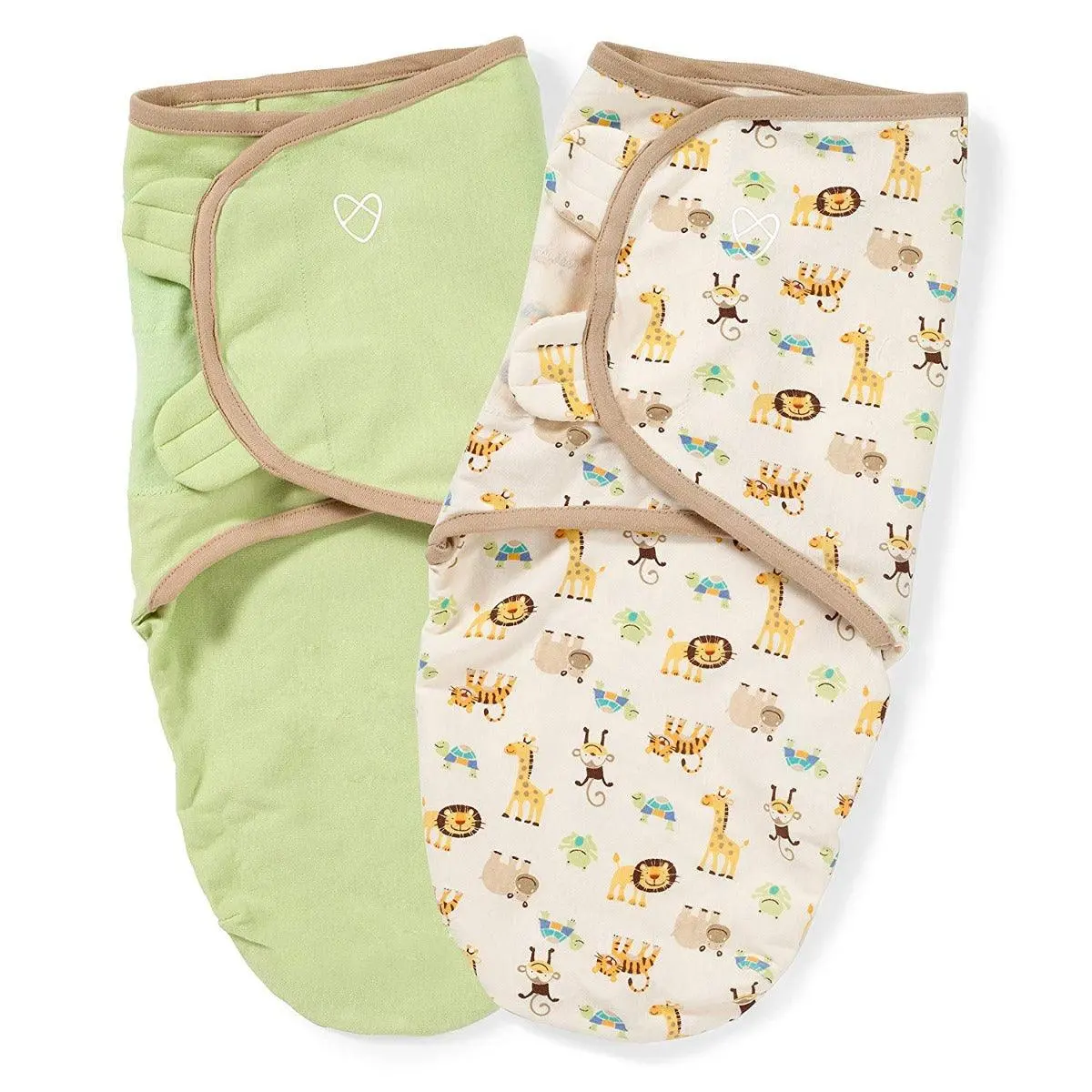 Summer Infant Original Swaddle 2 Pk Zoo - Swaddle For Ages 0-12 Months 1