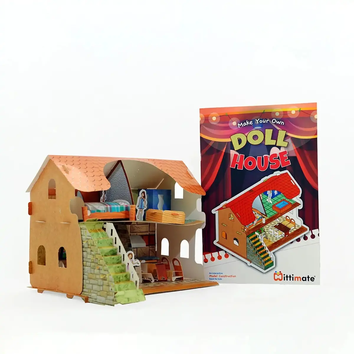 Mittimate Doll House Model Construction Book For Kids Age 8 To 12 Year Old I Make Your Own 3D Paper Model I Fun & Diy Book For Children 1