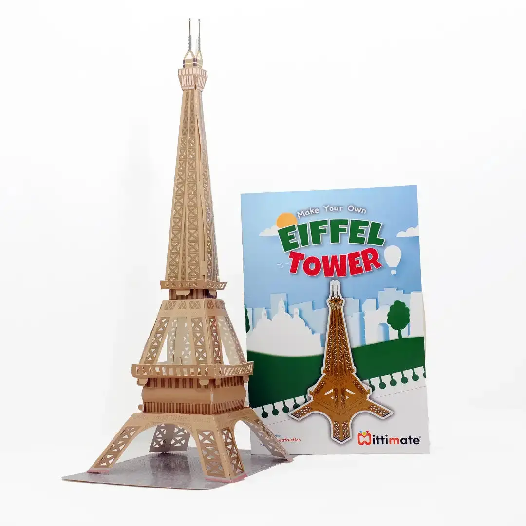 Mittimate Eiffel Tower Model Construction Book For Kids Age 8 To 12 Year Old I Make Your Own 3D Paper Model I Fun & Diy Book For Children 1