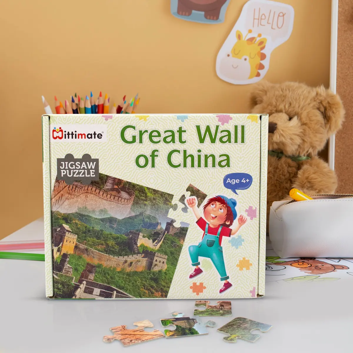 Mittimate Great Wall Of China Jigsaw Puzzle – 36-Piece Cardboard Puzzle For Kids (Ages 4-6) | Fun, Learning & Perfect Birthday Gift 1