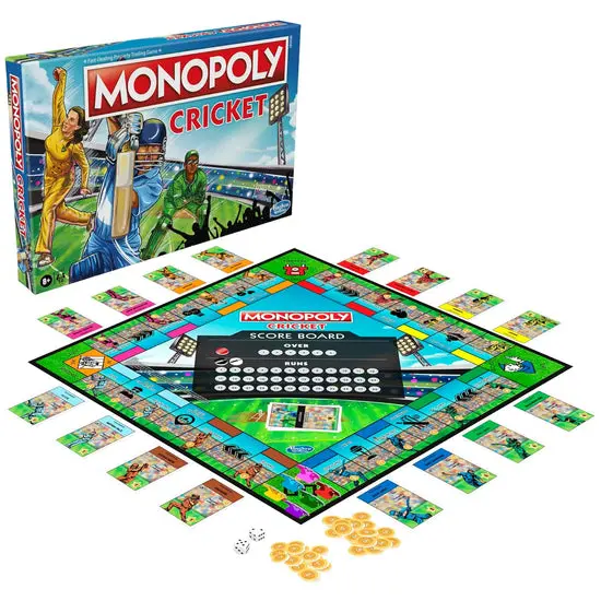 Monopoly Cricket Themed Board Game | For Families And Kids | Ages 8+ | 2 To 6 Players Board Game Accessories Board Game 1