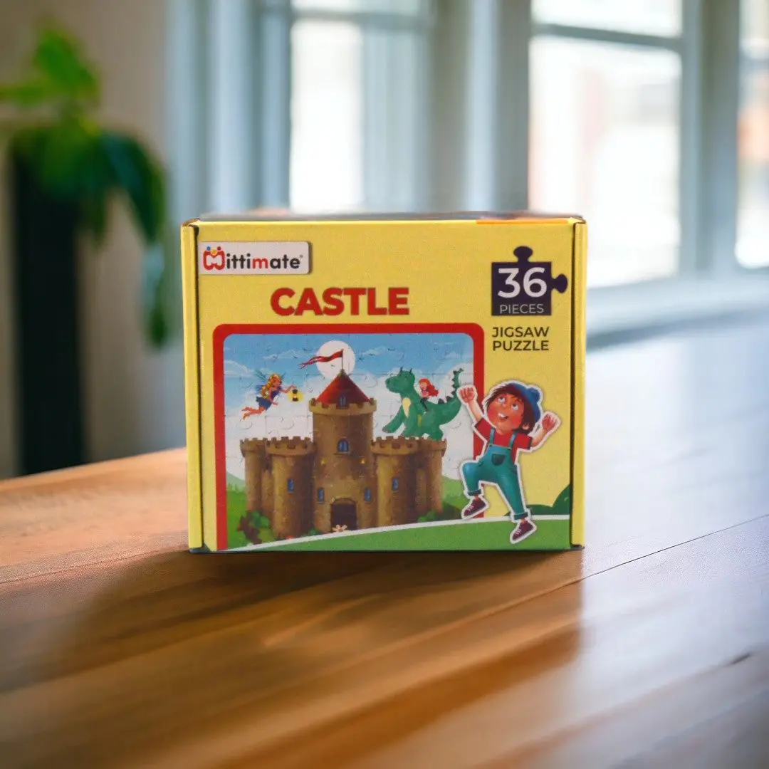 Mittimate Castle Jigsaw Puzzle – 36-Piece Cardboard Puzzle For Kids (Ages 4-6) | Fun, Learning & Perfect Birthday Gift 1
