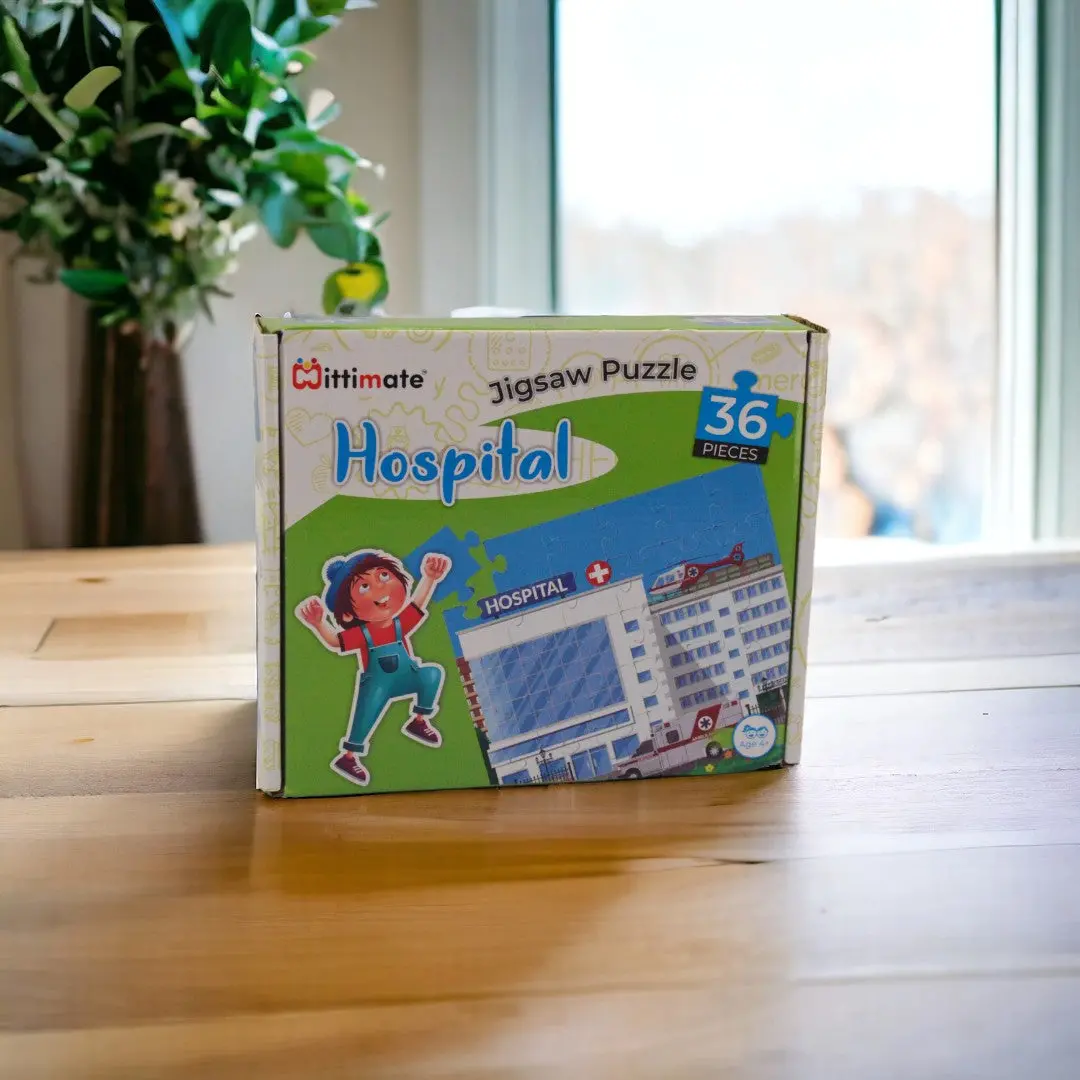 Mittimate Hospital Jigsaw Puzzle – 36-Piece Cardboard Puzzle For Kids (Ages 4-6) | Fun, Learning & Perfect Birthday Gift 1