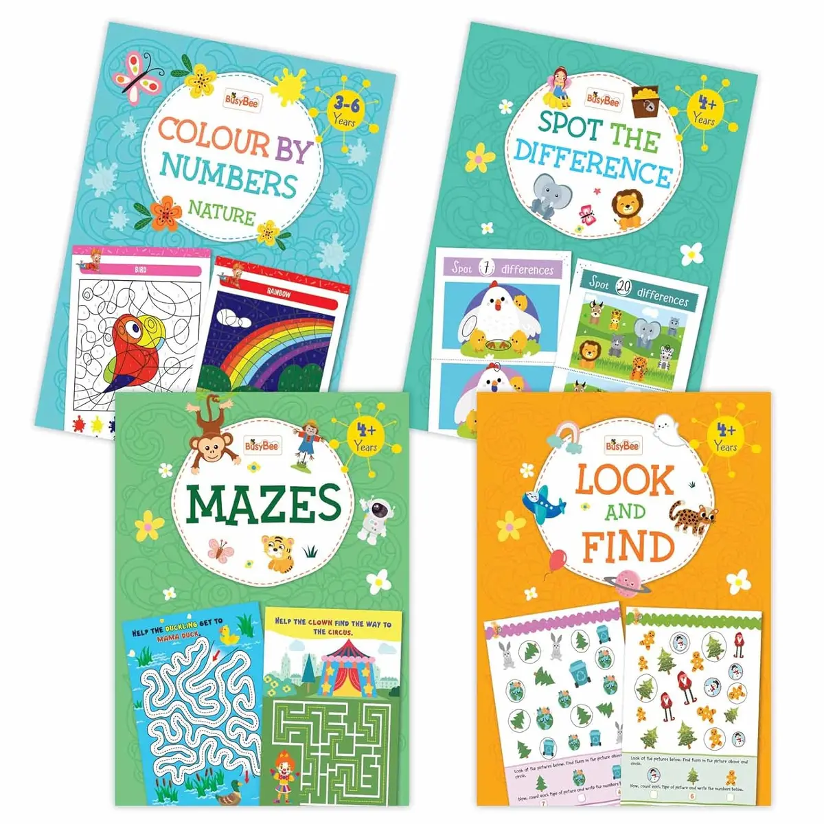 Pegasus 4 Super Activity Books For 4+ Years 1