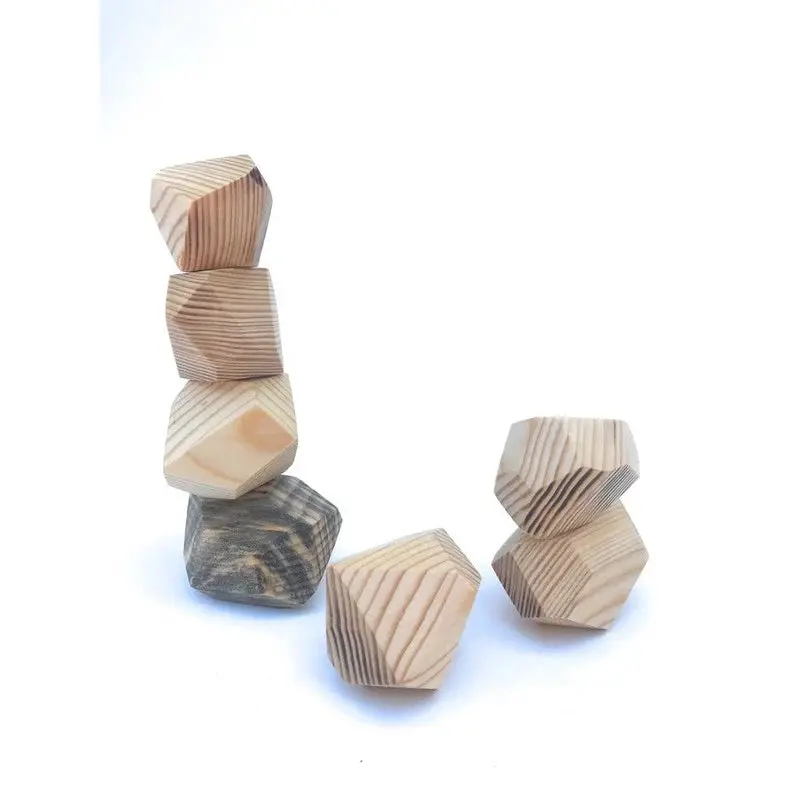 Kiddies Kingdom Wooden Stones (Un-Coloured) Wooden Stones For Beginners 1