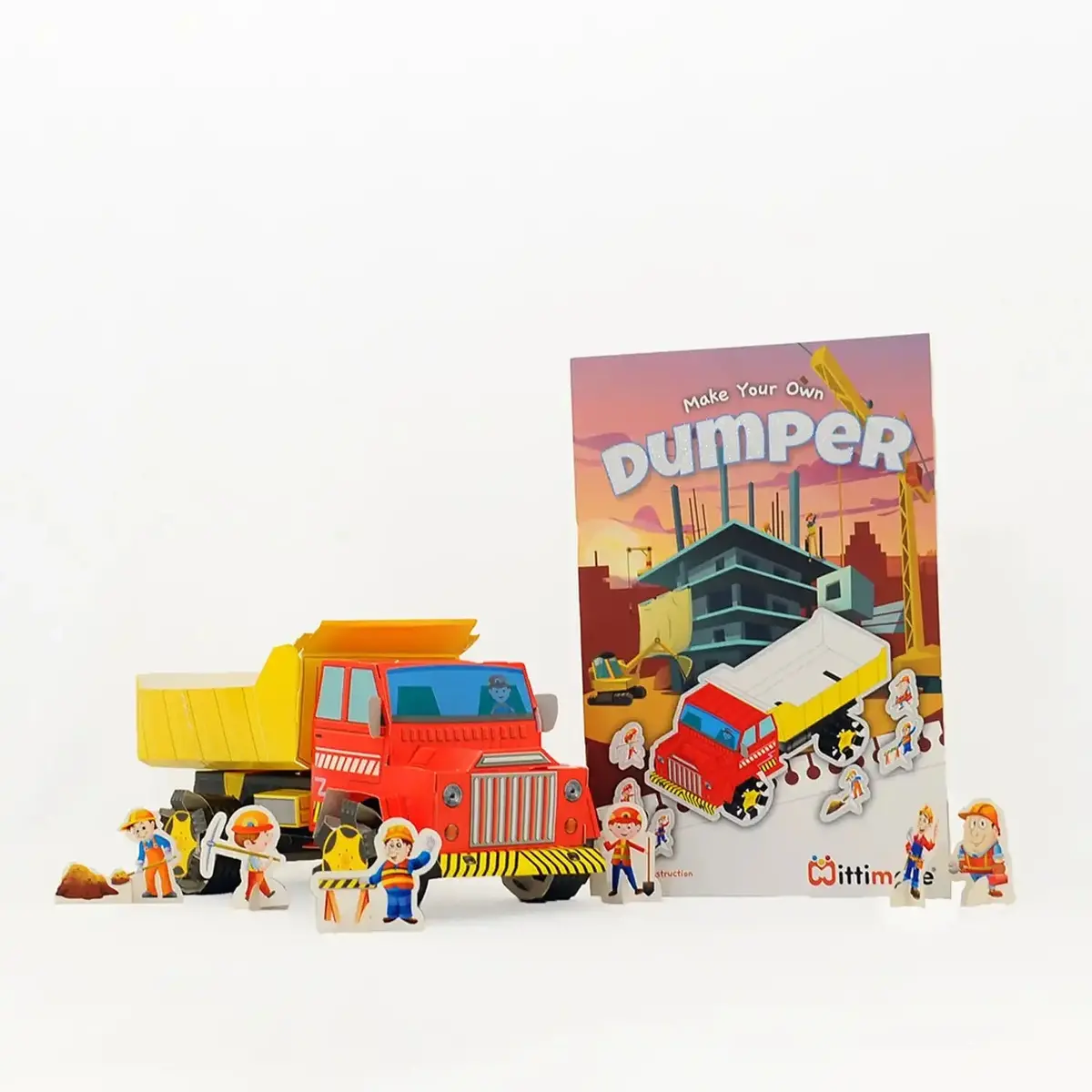 Mittimate Dumper Model Construction Book For Kids Age 8 To 12 Year Old I Make Your Own 3D Paper Model I Fun & Diy Book For Children 1