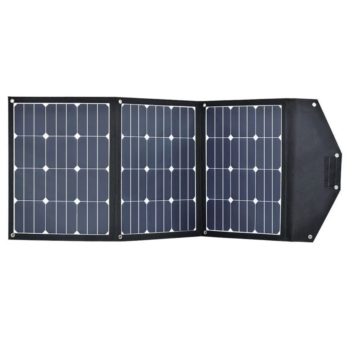 High Efficiency 90W Tri-Fold Foldable Solar Panel Kit Suitcase 1