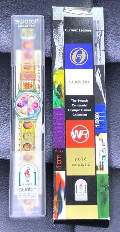 Swatch Centennial Olympic Games Collection Gold Medals Atlanta 1996 Baby Faces 1