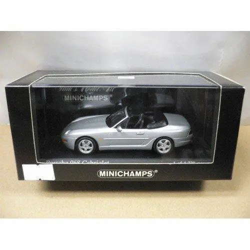 Minichamps 1/43 Porsche 968 Cabriolet 1994 Silver (400 062332) (06104) (Piu100) 1
