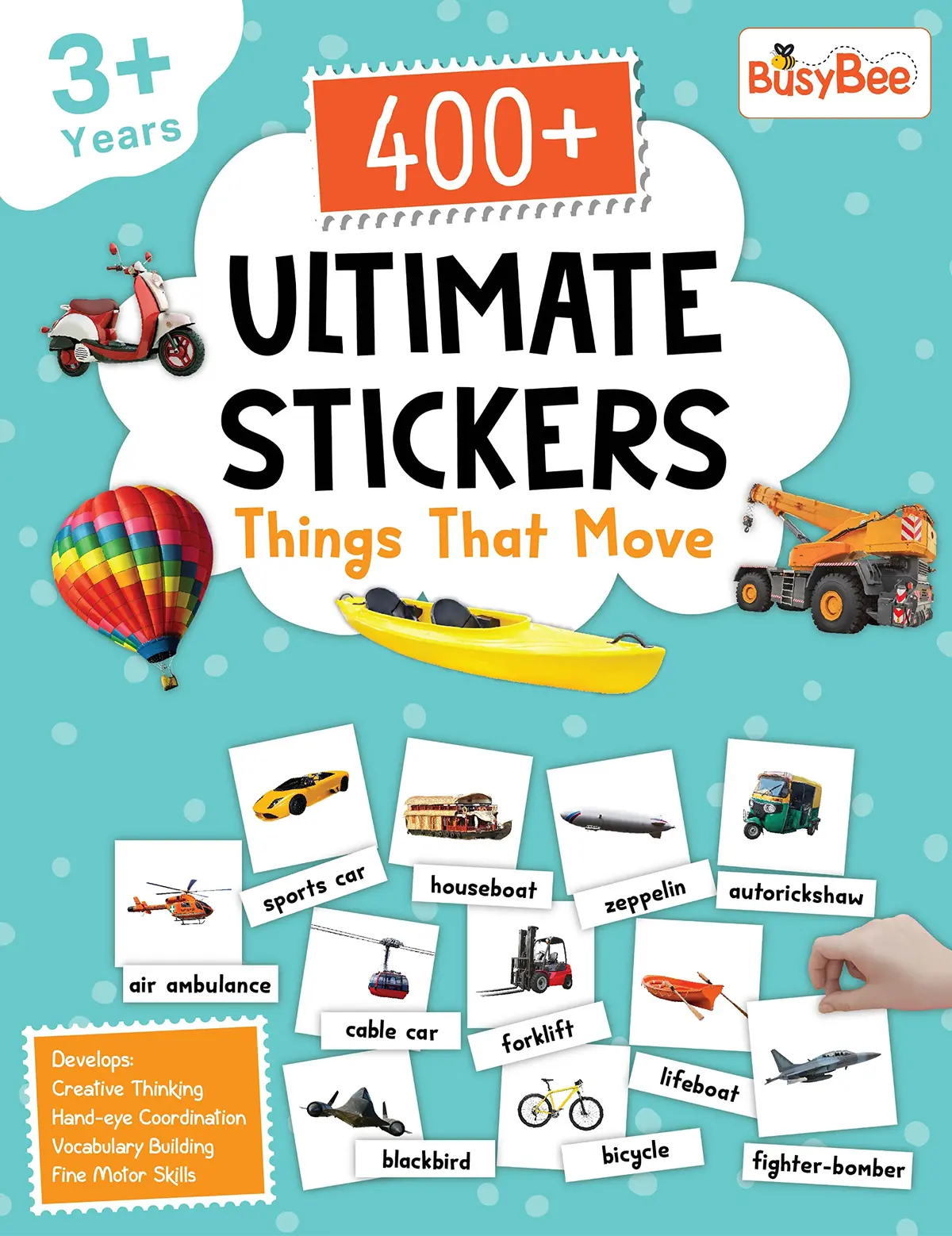 Pegasus 400+ Ultimate Stickers Book - Things That Move For 3+ Years Kids 1