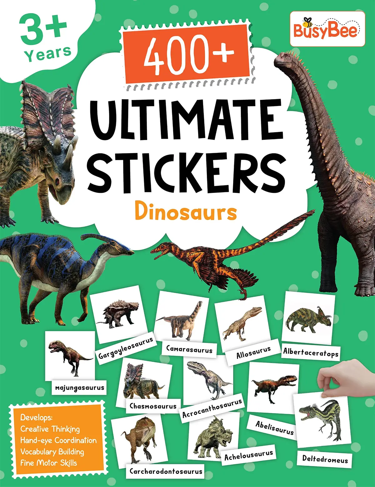 Pegasus 400+ Ultimate Stickers Book - Dinosaurs For 3+ Years Kids 1