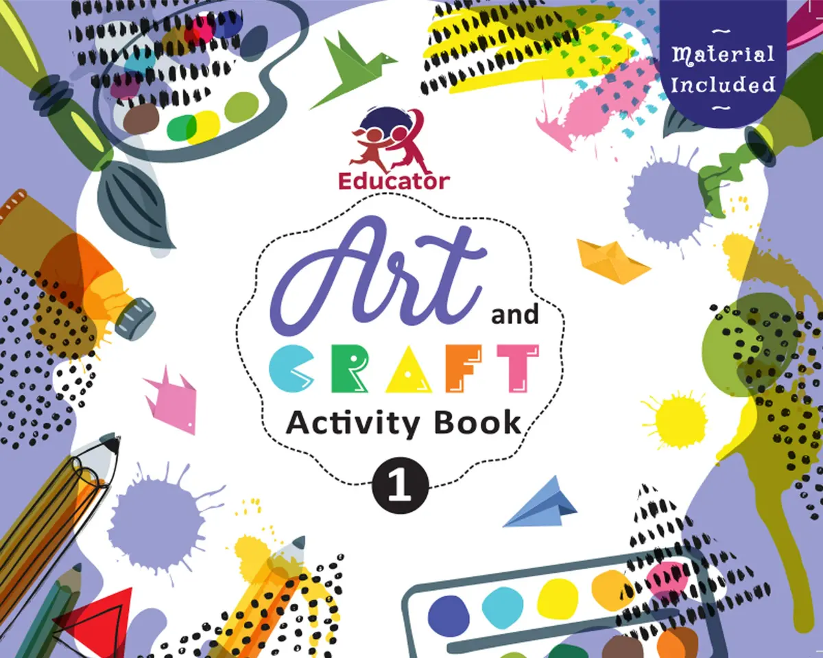 Pegasus Art And Craft Activity Book 1 For 4-5 Year Old Kids With Free Craft Material 1