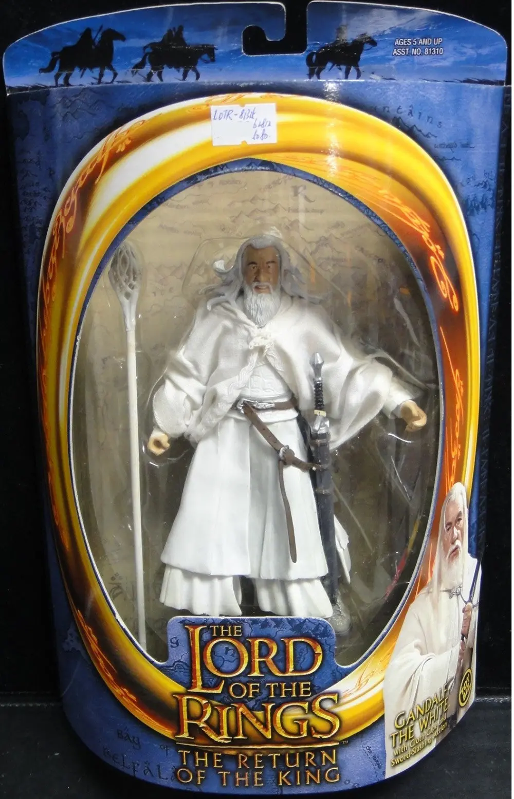 Toy Biz 魔戒三部曲 王者再臨 白袍甘道夫 伊恩麥基倫 The Lord Of The Rings The Return Of The King Gandalf The White With Cloth Cae And Sword-Slashing Action Ian Murray Mckellen (Lotr-81315) B28125080 1