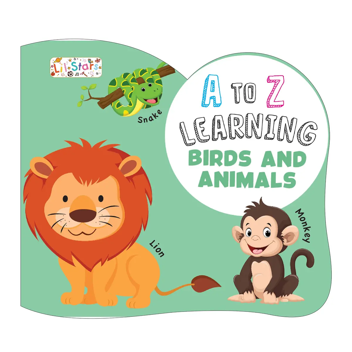 Pegasus A To Z Learning - Animals Board Book For Kids Children 1