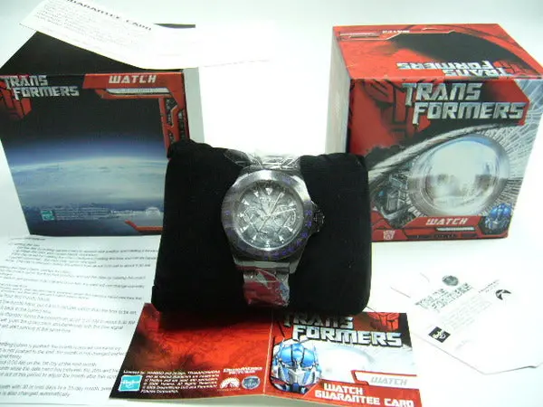 Hasbro 孩之寶 變形金剛 電影版 狂派標誌 鋼帶手錶 F款 Transformers Watch Type F Decepticon Logo (Piu/Ry6-60) B9380084 1