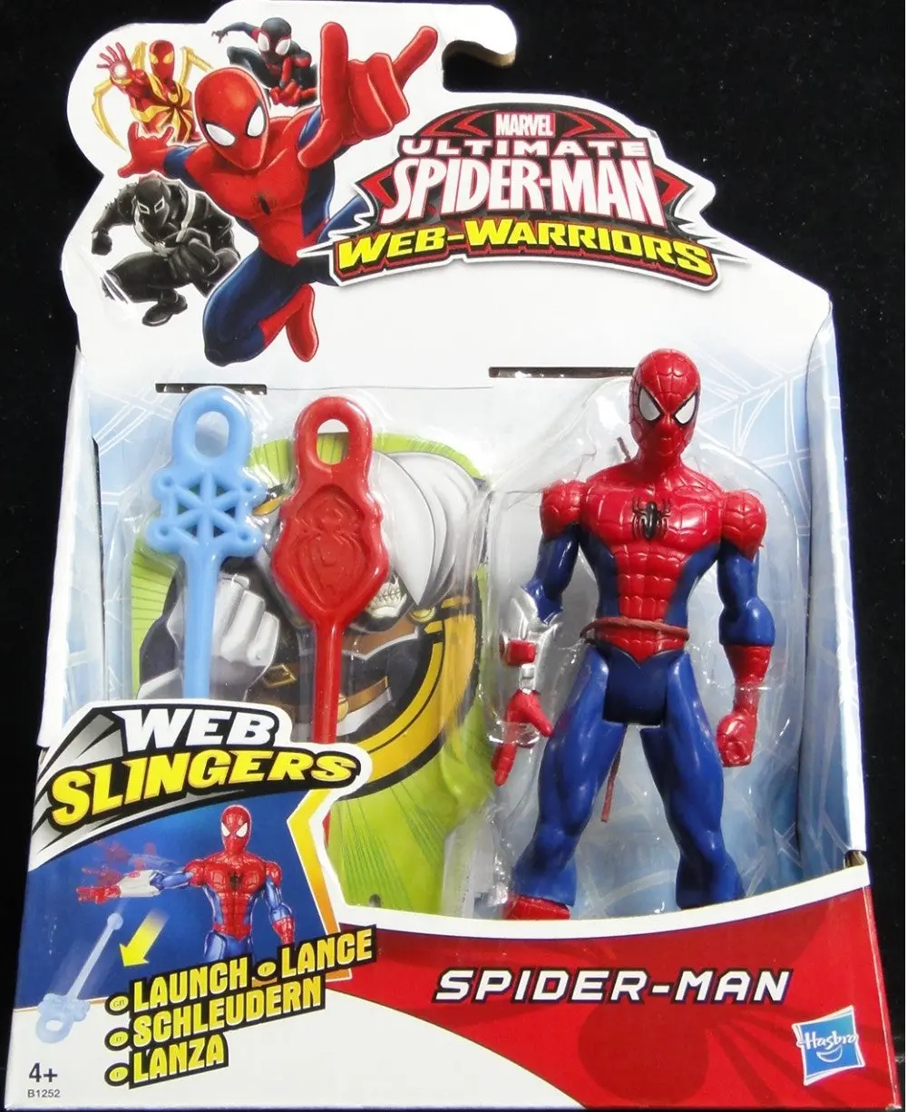 孩之寶 漫威動畫 終極蜘蛛俠 蜘蛛俠 鋼鐵蜘蛛 毒液特工 Hasbro Marvel Ultimate Spider-Man Web-Warriors Web Slingers Spider-Man B1252 Iron Spider B1253 Agent Venom B1254 Set 84222 (Pa-0) 2