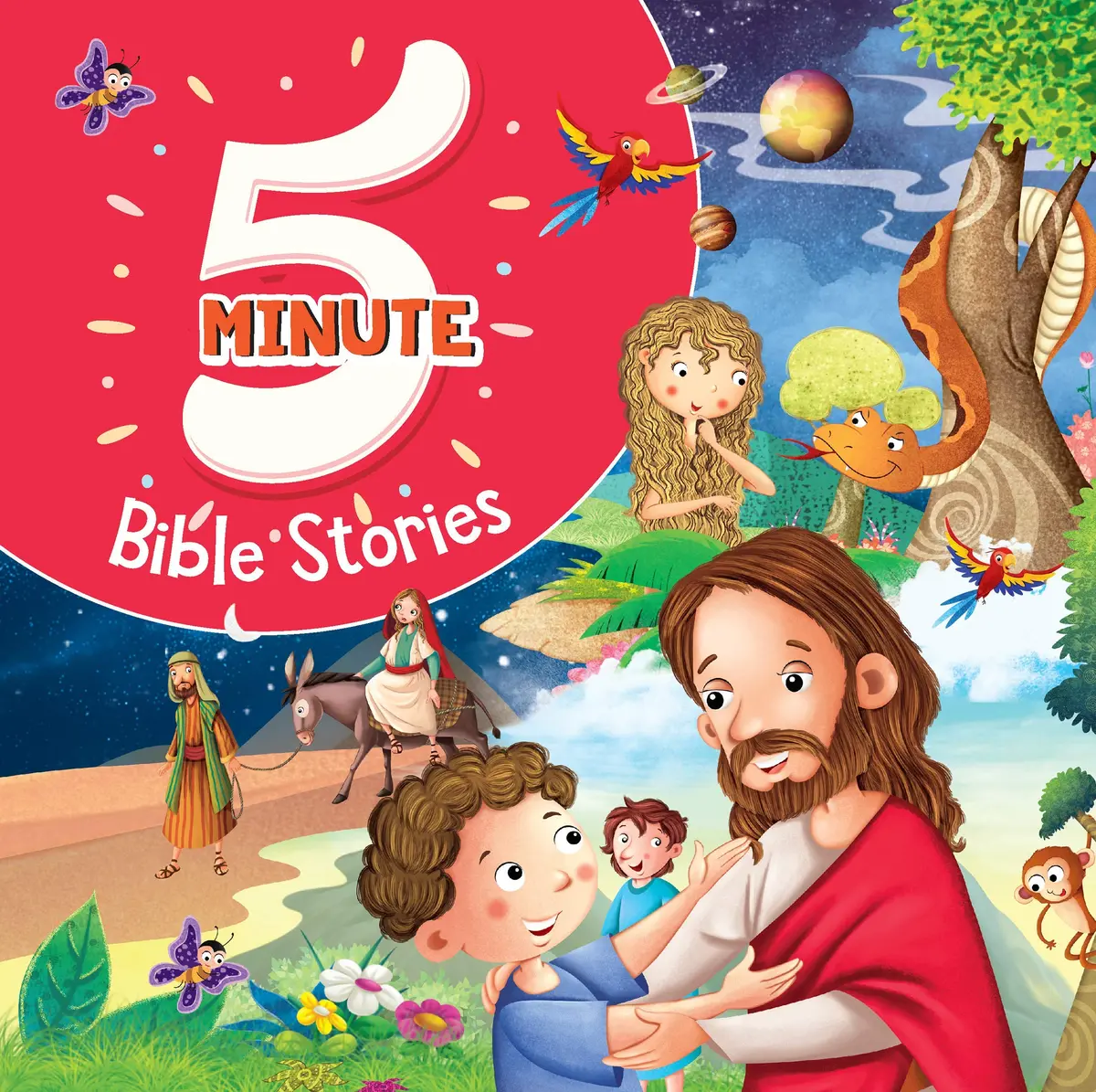 Pegasus 5 Minute Bible Stories - Premium Quality Padded & Glittered Book 1